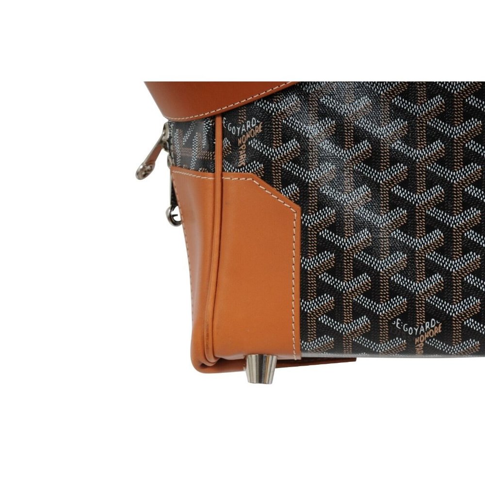 Goyard Porte Habit Garment Bag Black Brown Leather Travel Carry On Crossbody - Picture 4 of 16